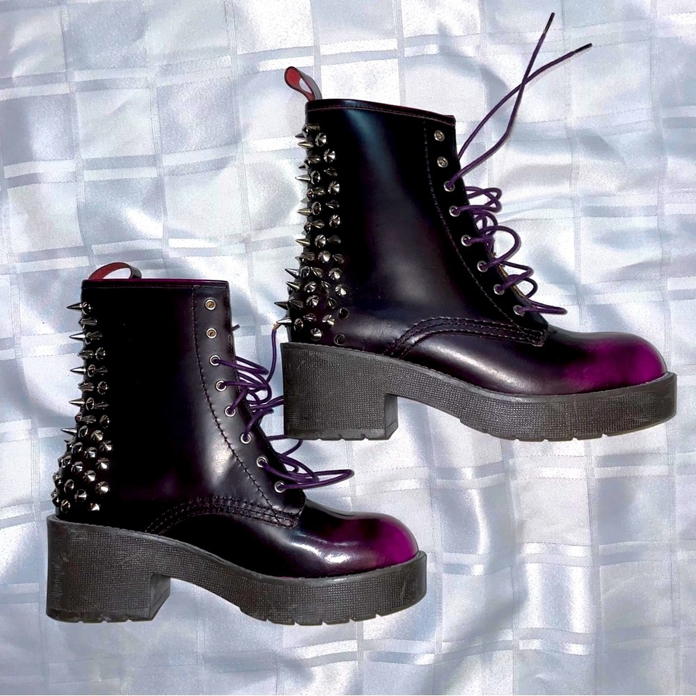 Jeffrey Campbell studded rocker boots 8
